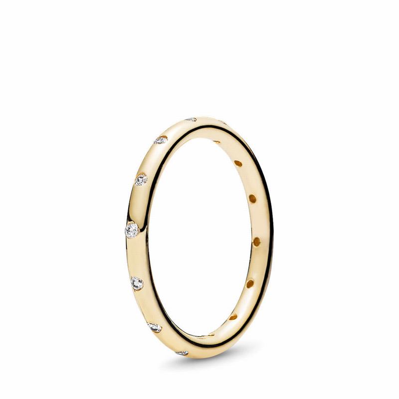 Pandora Droplets Stackable Ring Gold Egypt ME1542706